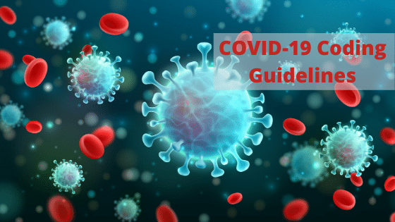 Illustration COVID-19 virus and red blood cells
