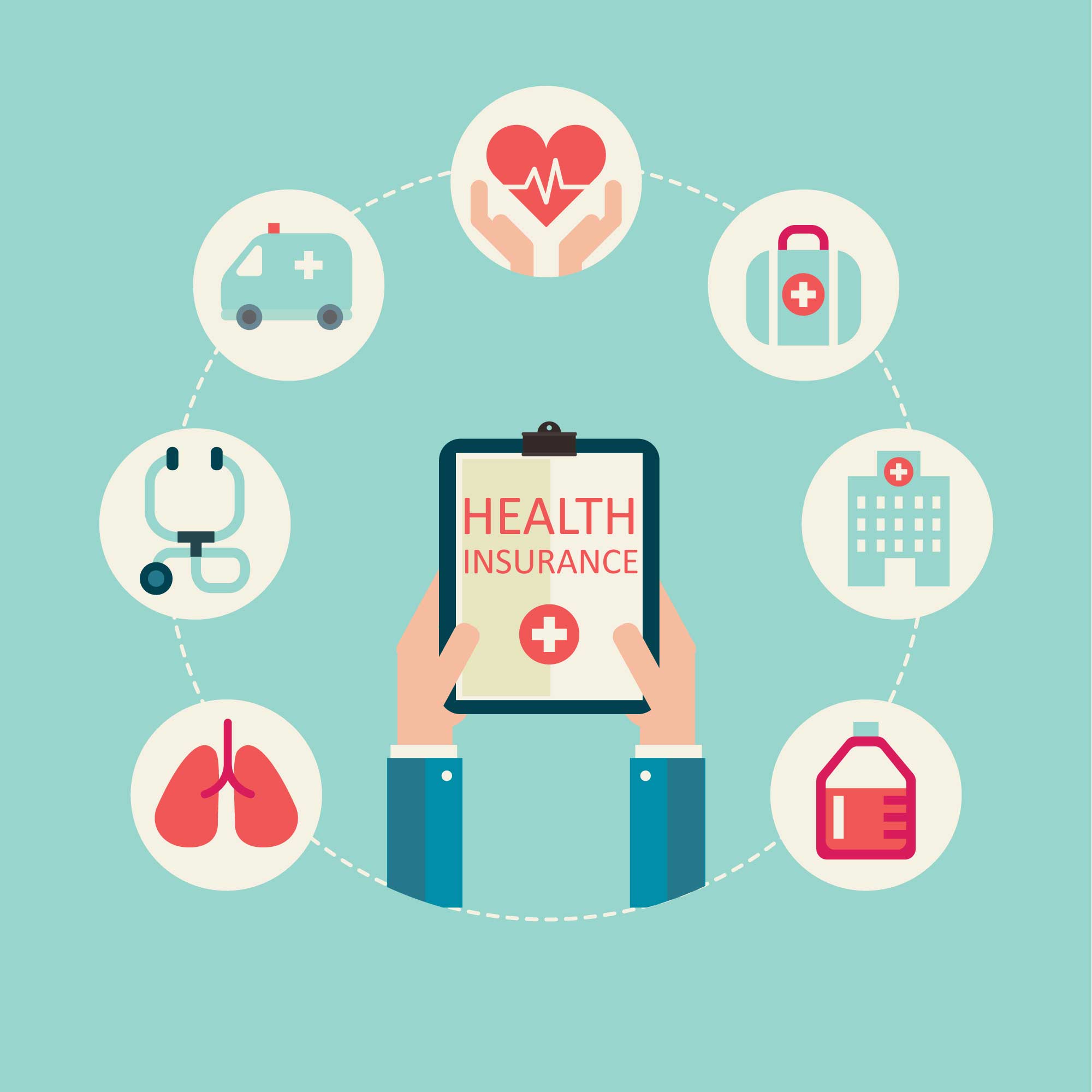 Illustration of Health Insurance cycle